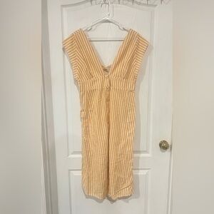 FINAL PRICE NWT ASOS Mustard and White Striped Dress